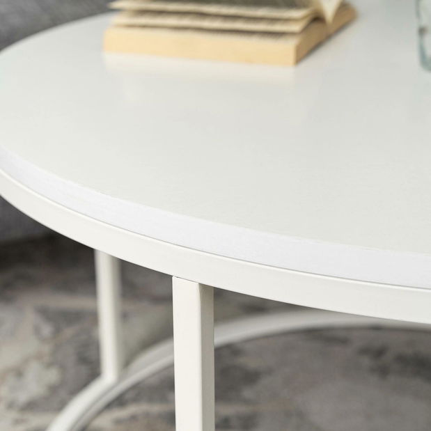 Măsuță cafea Aparentar Max (alb) 