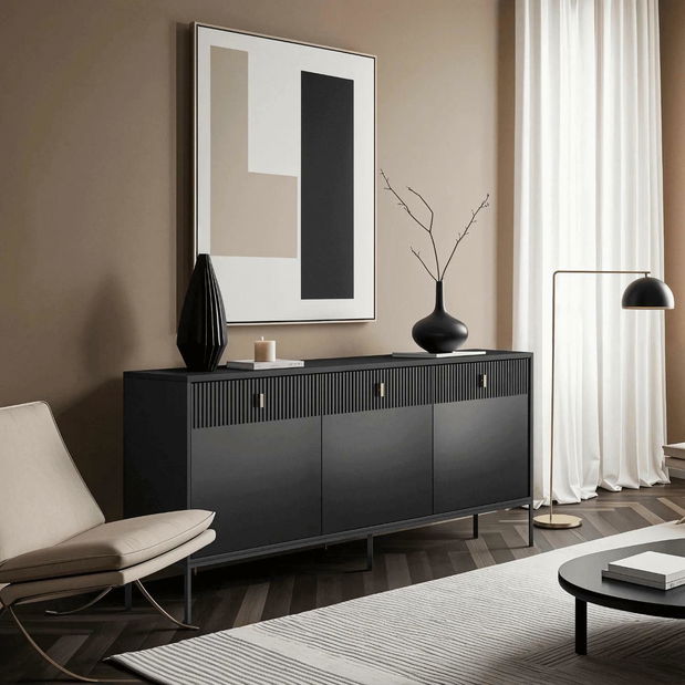 Comodă Militaba (negru) 