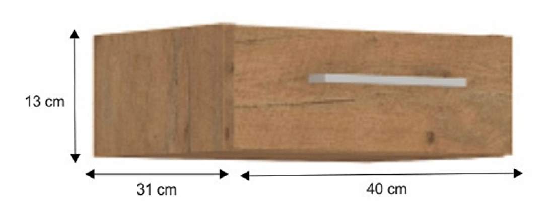 Fiókos konyhaszekrény 40 G-13 1S Velaga (lancelot tölgy)