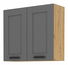 Dulap superior de bucătărie Lucid 80 G 72 2F (Stejar artisan + dustgrey)