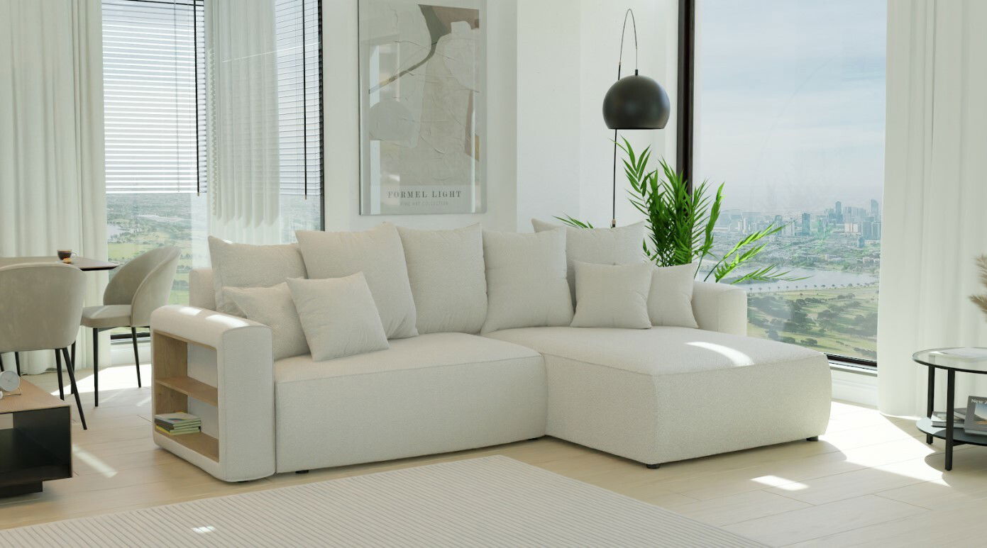 Kutna garnitura Napolia (D) (bež)