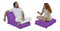 Sedací vak Sofi (fialová)
