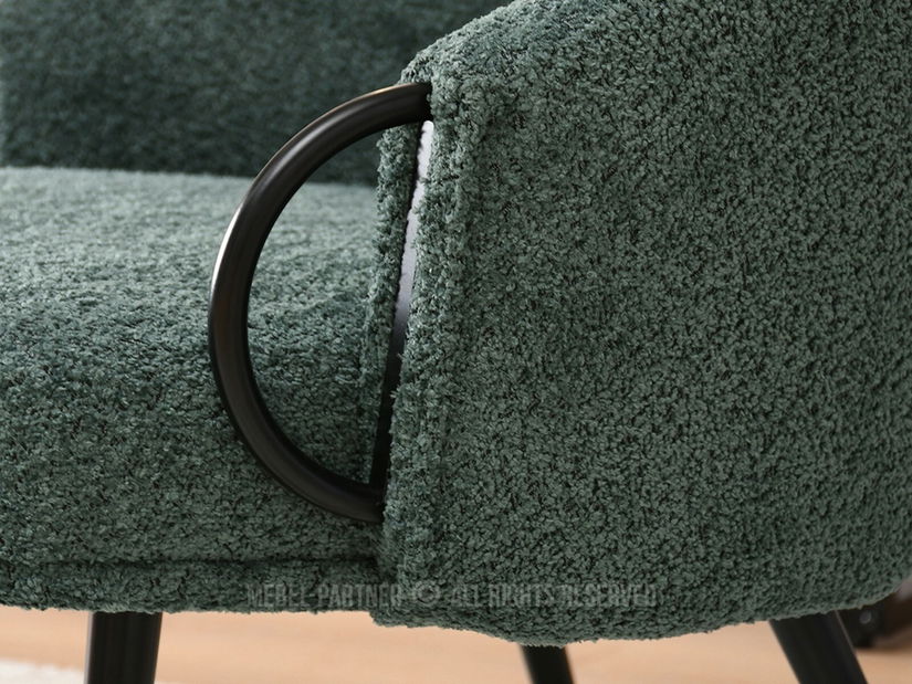 Fotel Carma F (zöld + fekete)