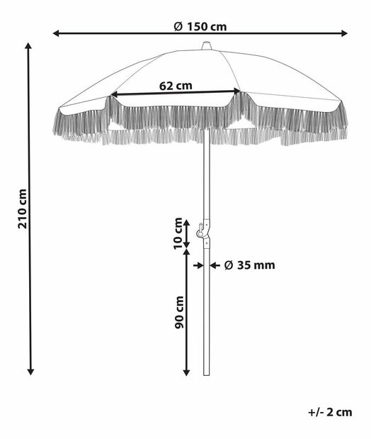 Umbrelă Monde (alb)