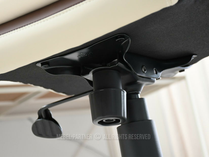 Irodai fotel Abelendes (barna + szürke)