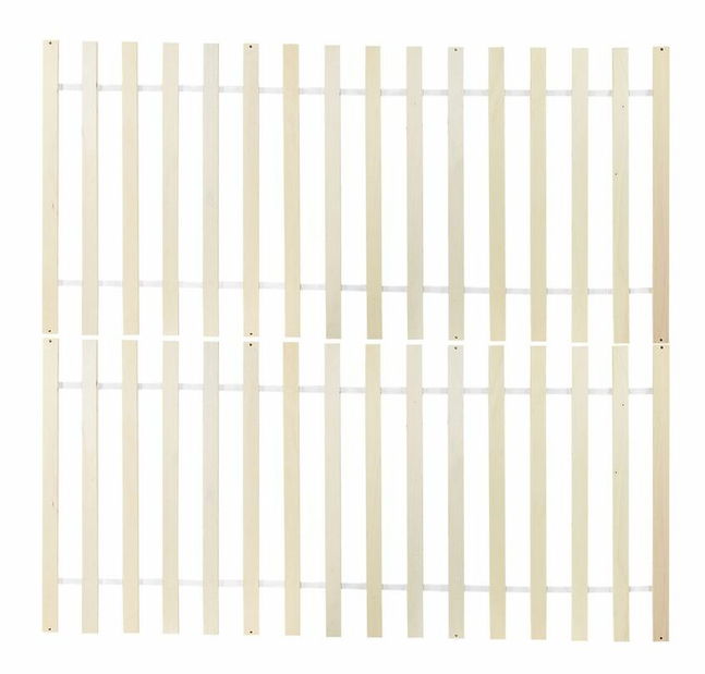 Bračni krevet 160 cm VALLES (s podnicom) (bijela)