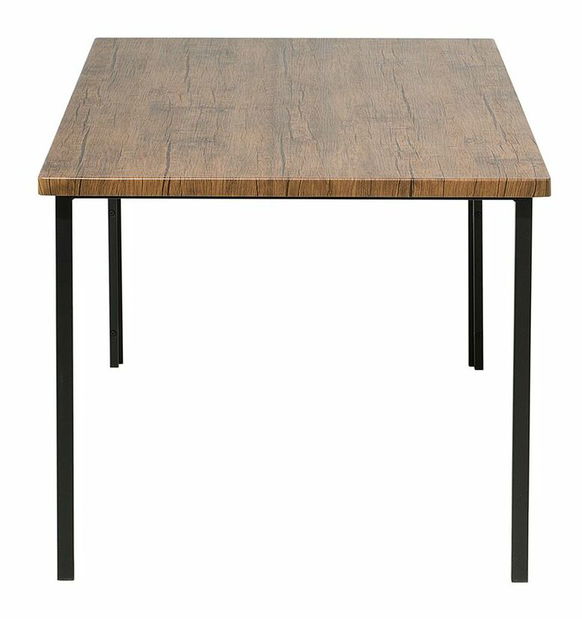 Masă de sufragerie Lasido (pentru 6 persoane) (negru)