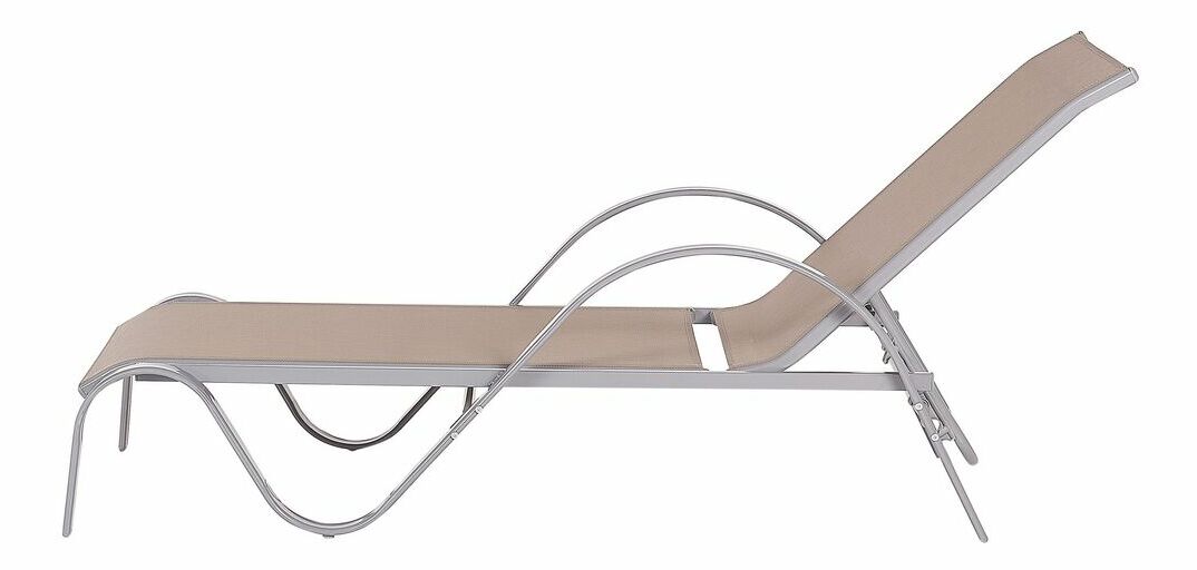 Záhradné lehátko Piedad (svetlohnedá)