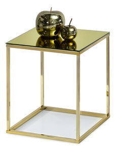 Konferenčný stolík Bella S (zlatá + zlatá)