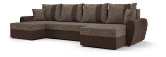 Sarok ülőgarnitúra U Daven U (barna + sötétbarna)