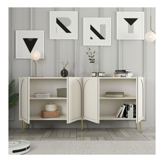 Skrinka Bipemu 2 (krémová + zlatá)