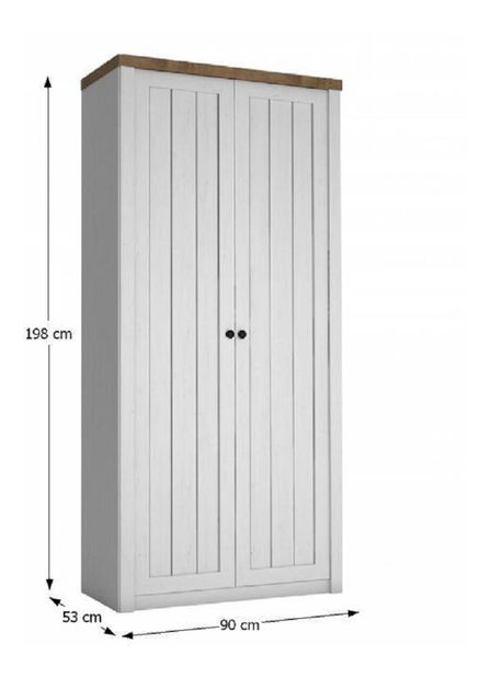 Ruhásszekrény Provense S2D