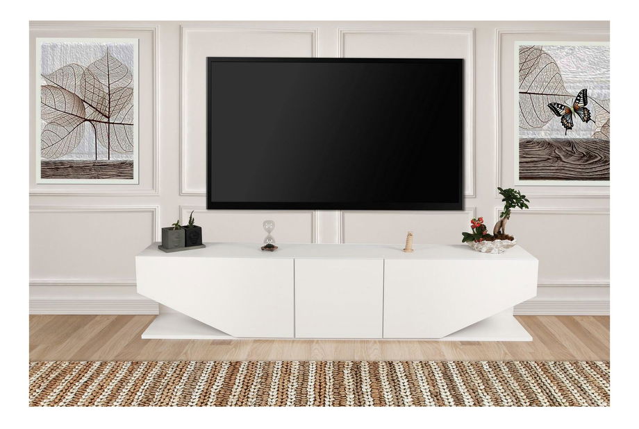 Masă TV/Dulap Ivonne 2 (alb)