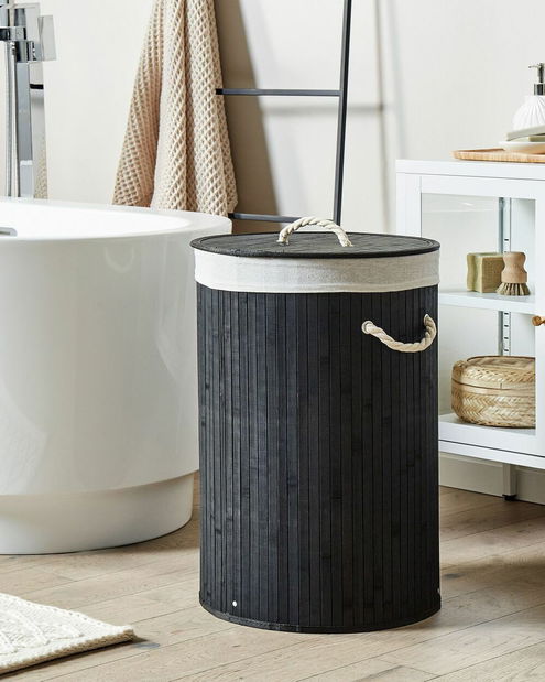 Coș de rufe Shirell (negru) 