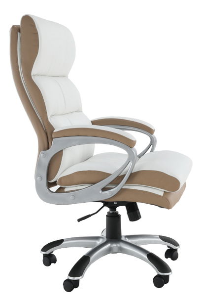 Uredska fotelja Apa (bijela + smeđa) 