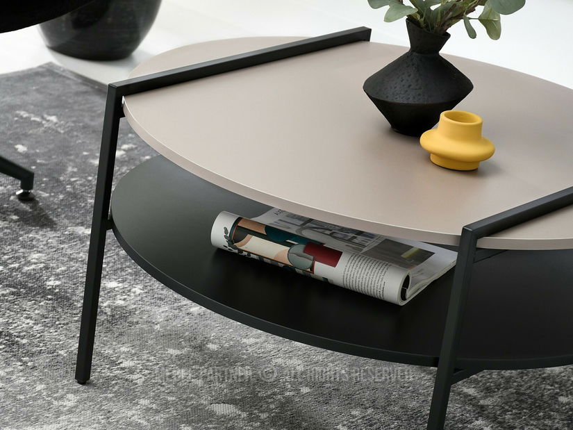 Măsuță de cafea Dario (bej + negru)