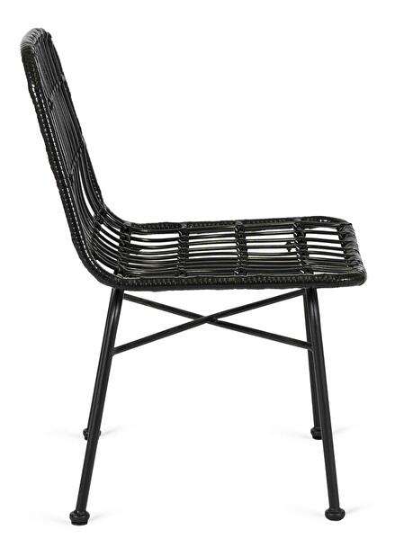 Záhradný set Fabricaria (čierna) (pre 4 osoby)