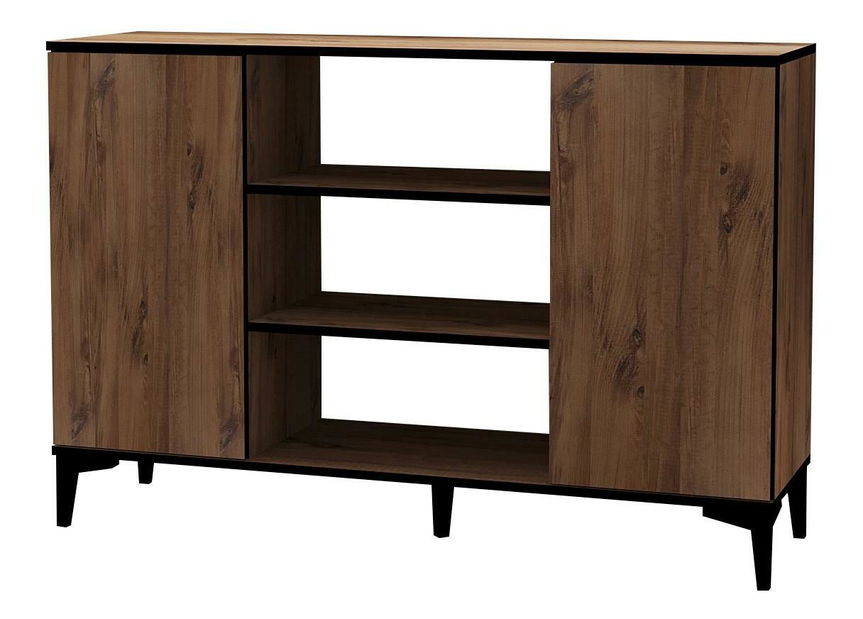 Nappali bútor szett Dewasona (borovi atlanti fenyő + fekete)