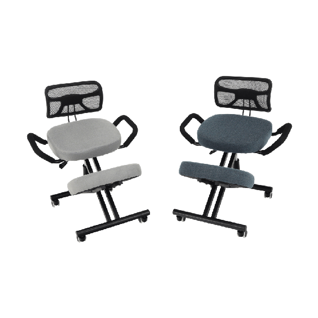 Fotoliu birou ergonomic Rusu (gri + negru)