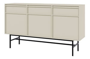 Komód Evane E10 (szürke + fekete) 