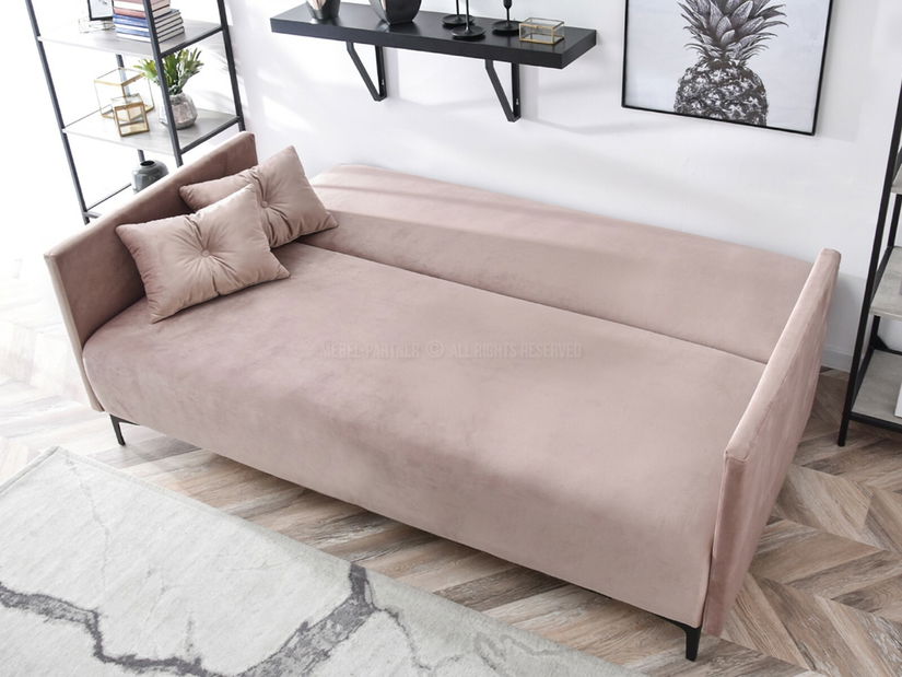 Kétszemélyes kanapé Mastil (fekete)