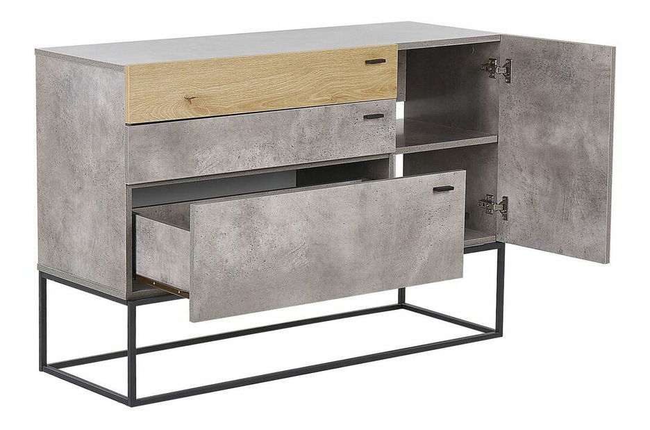 Komoda ATTIERA (siva)