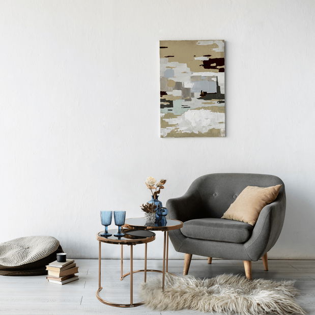 Konferenčný stolík Monet (ružové zlato + čierna)