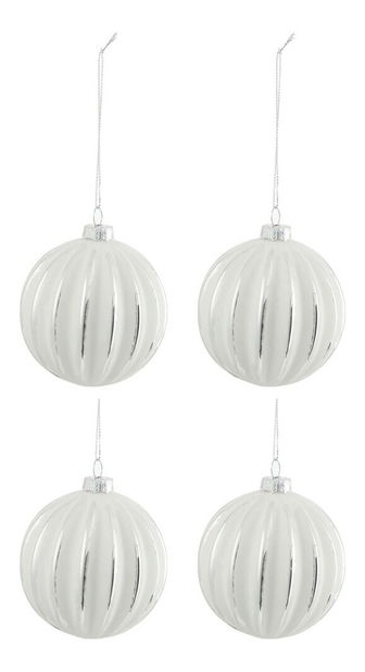 Dekoratívny predmet Jolipa Vianočná dekorácia (10x10x10cm) (Biela)