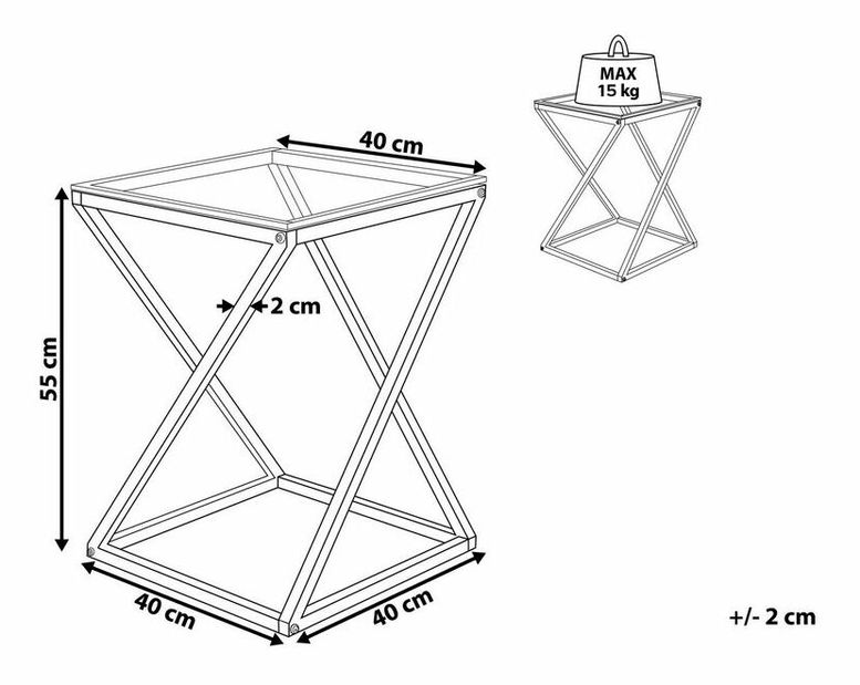 Asztal Binda (ezüst)