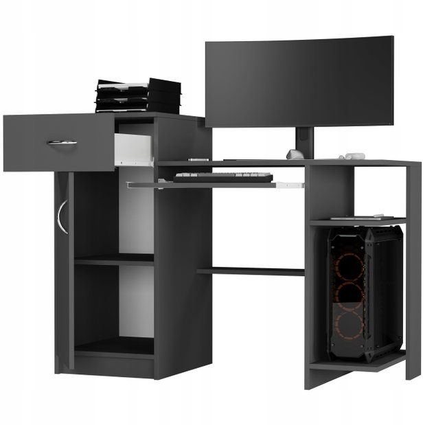 PC asztal Nymis (antracit)
