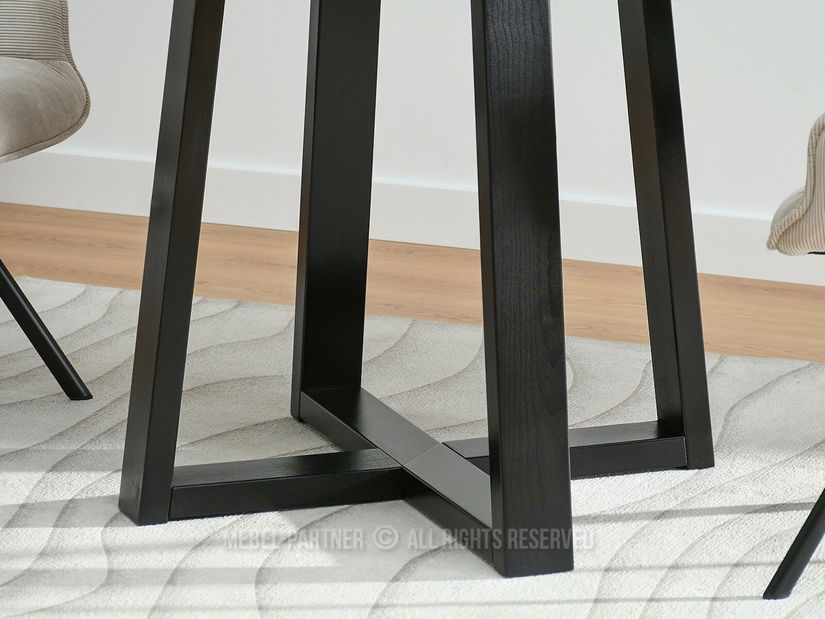 Masă sufragerie Aceptar (stejar + negru)