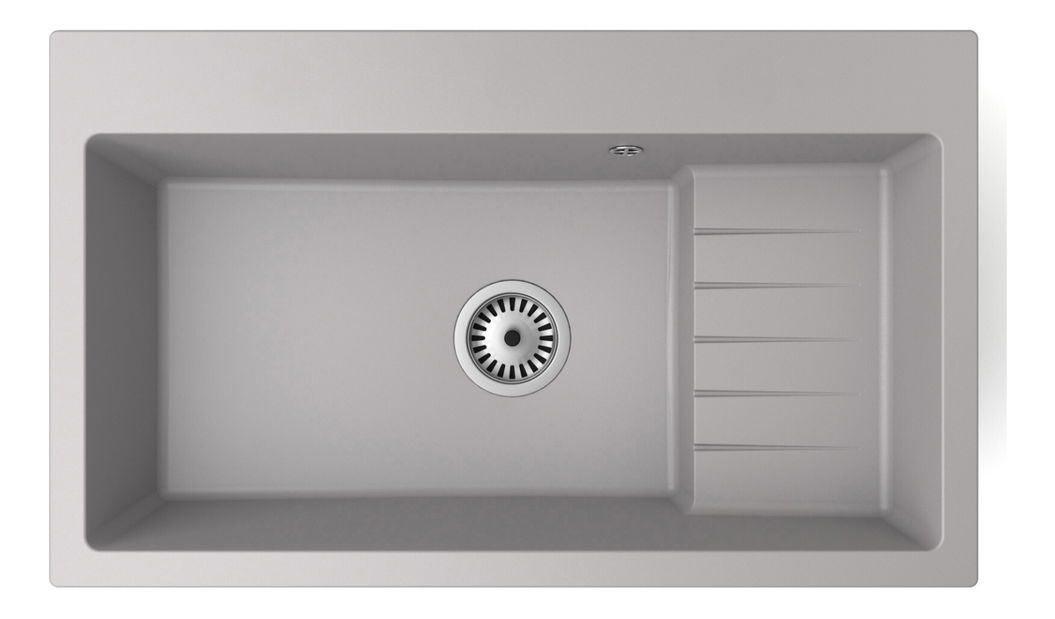 Kuchynský drez Akream (sivá) (s 1 otvorom pre batériu)