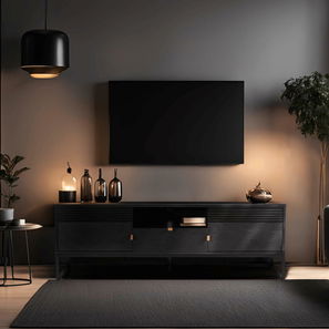 TV szekrény Gradiacion (fekete) 
