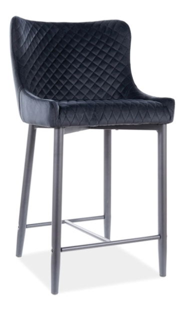 Scaun tip bar Casandra (Negru)