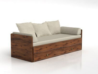 Pat extensibil 80 până la 160 cm INDIANA JLOZ 80/160 1 (stejar sutter)