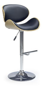 Barová stolička Herb (dub svetlý + čierna)