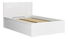 Jednostruki krevet 120 cm Tetrix 6 (bijeli sjaj) (s podnicom) (s prostorom za odlaganje)