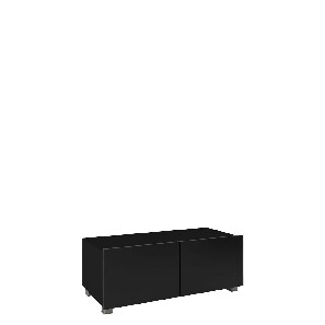 TV szekrény Brenali 100 BR03 (fekete + fényes fekete)