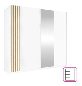 Ormar Bogota 2 (bijela + hrast artisan)