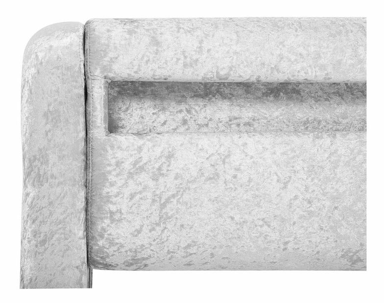 Manželská vodná posteľ 180 cm Anais (strieborná) (s roštom a matracom)