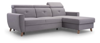 Rohová sedačka Sanfew (sivá) (P)