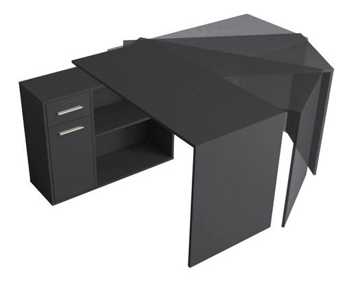 Moderný stôl Phaedra (antracit)