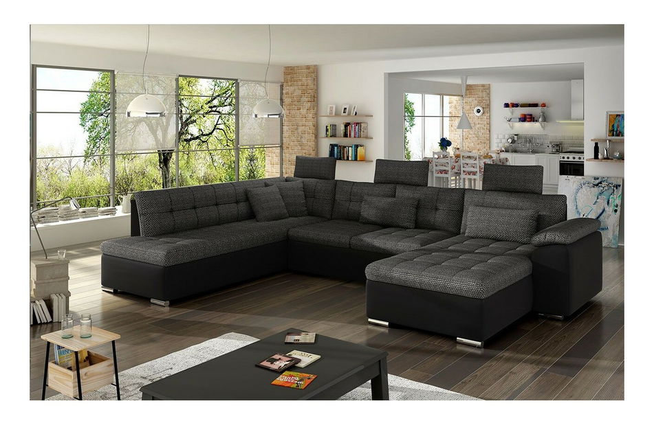 Sarok ülőgarnitúra Verity (J) (öko-bőr soft 011 + majorka 03)