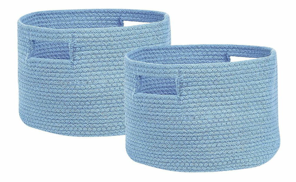 Set 2 ks úložných košov Chiza (modrá)