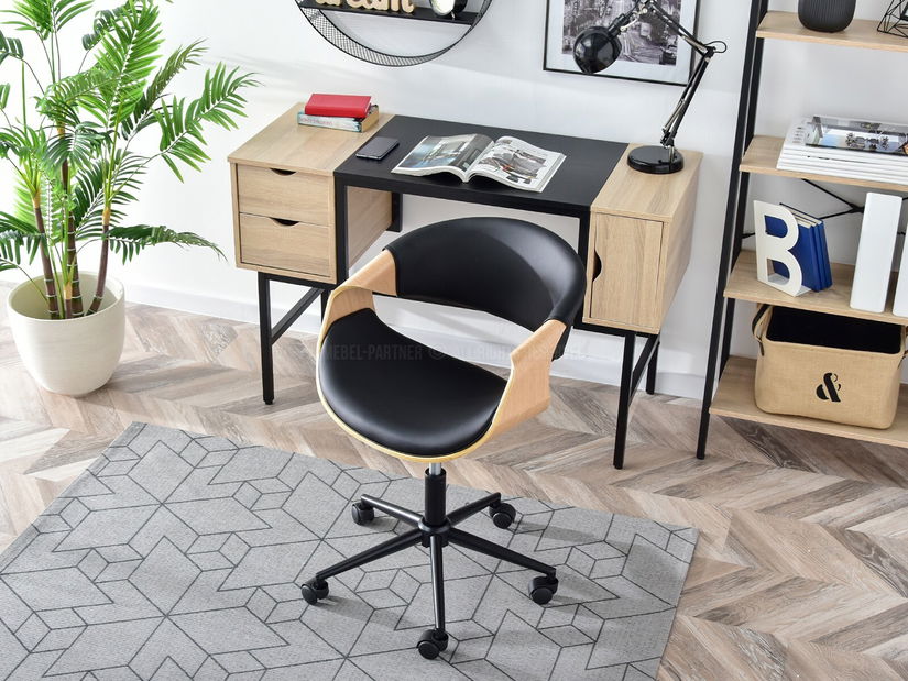 Scaun Rapido (stejar negru + negru)