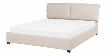 Bračni krevet 160 cm BELLA (s podnicom) (bež)