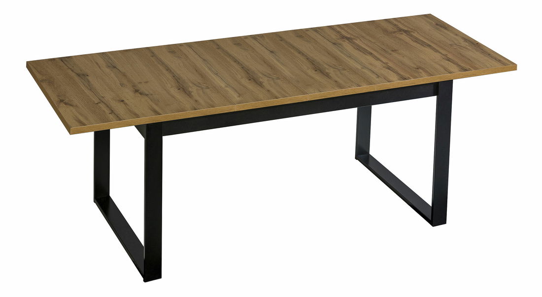 Masă de scris typ LA14 Laticia (mat negru + stejar wotan)