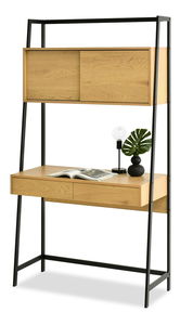 PC stolić Omega (hrast + crna)