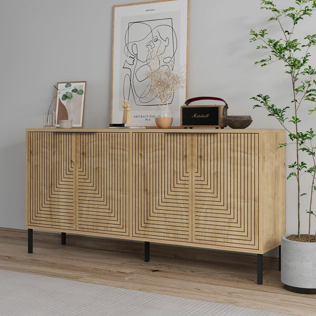 Komoda Lurky (safirni hrast)