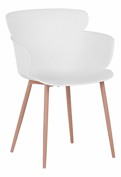 Set 2 ks. jedálenských stoličiek SULLY (biela)